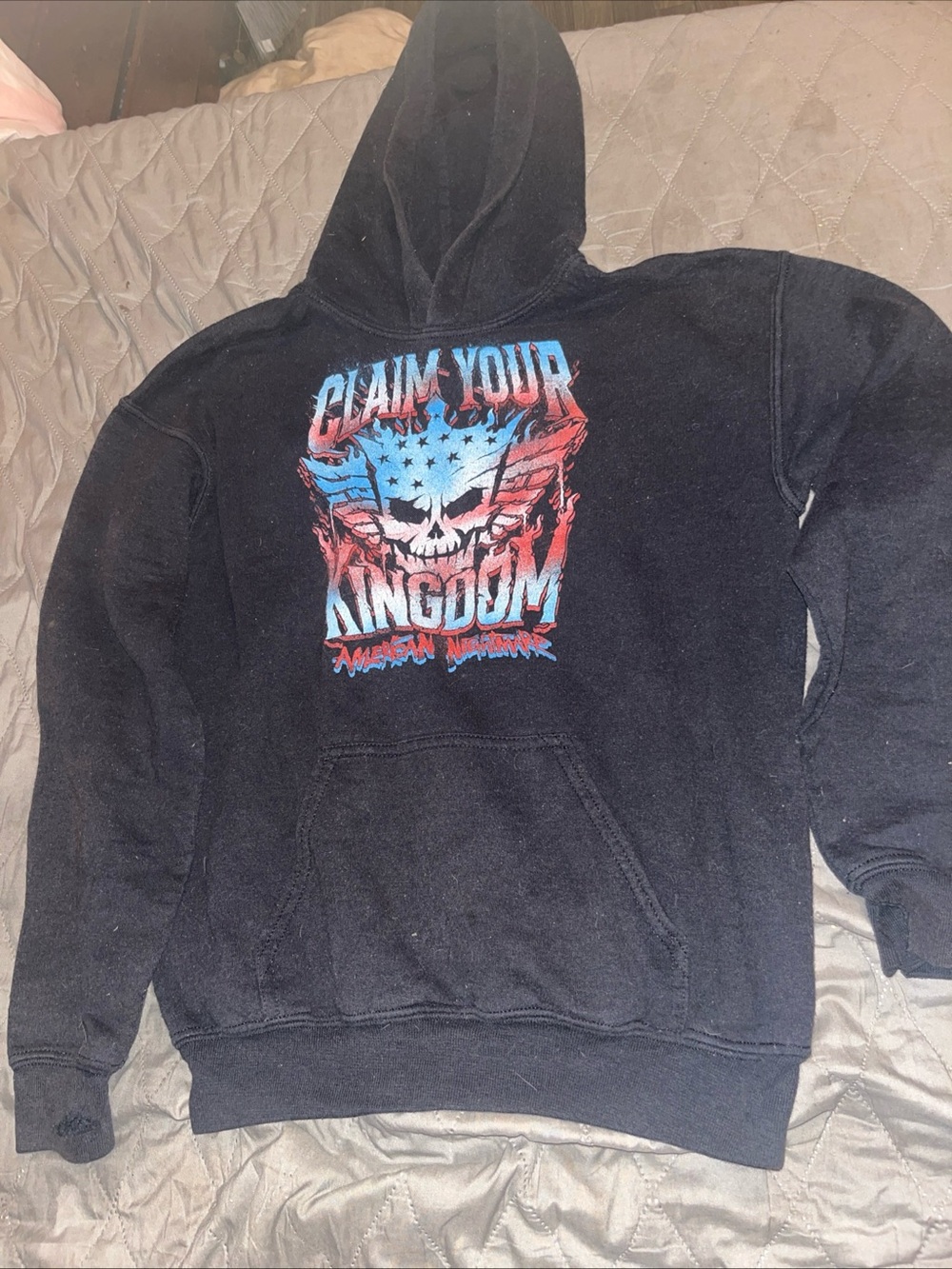 WWE Cody Rhodes Youth L Claim Your Kingdom American Nightmare Pullover Hoodie